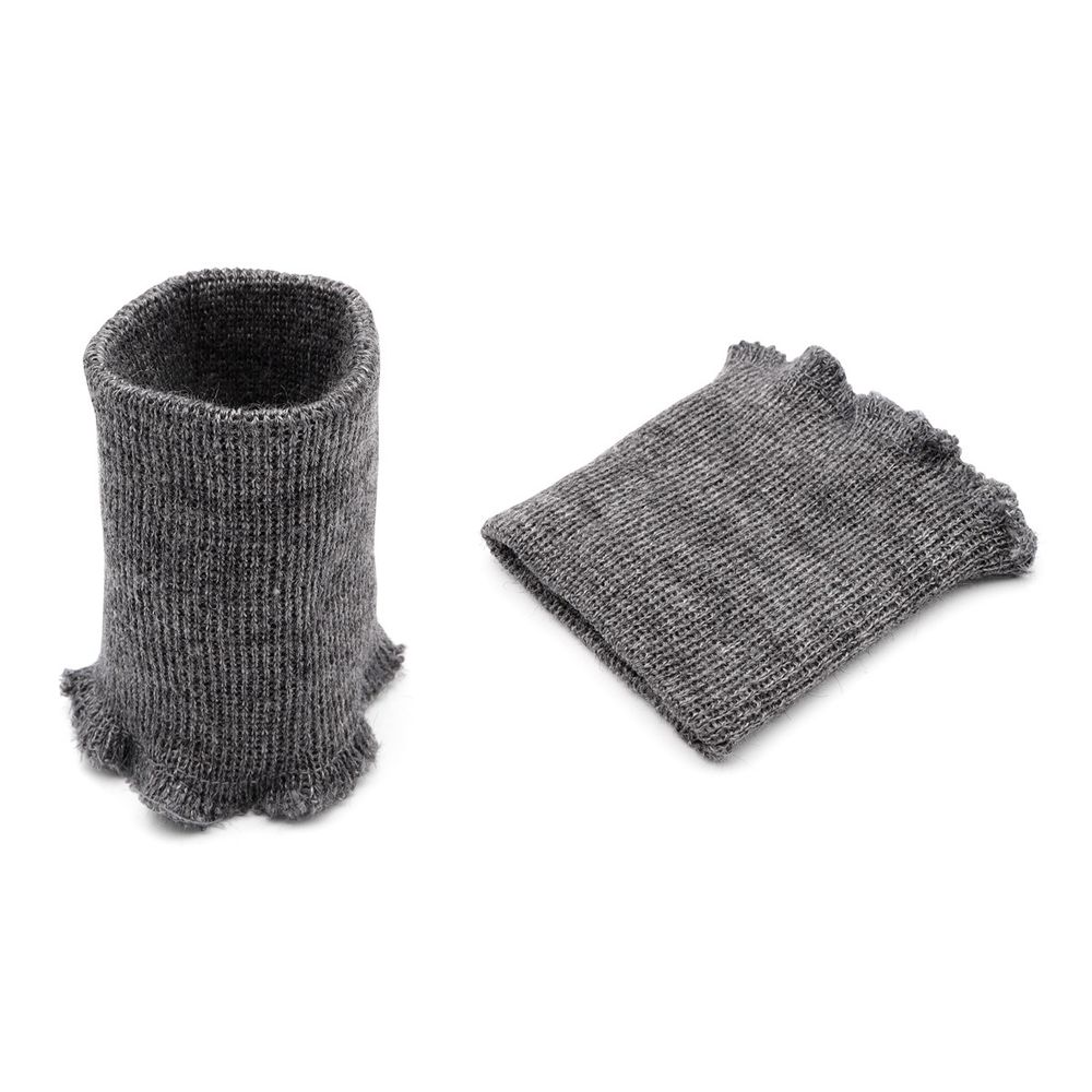 Манжеты трикотажные 6.0х7.0 см, 1 пара, тонкие малые 14 кл, 1х1, 161/м св.маренго, серый меланж