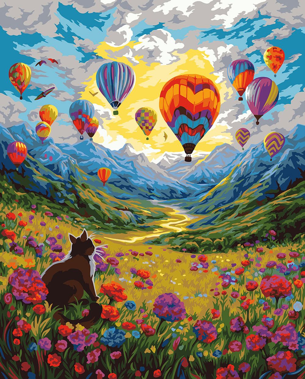 Картина по номерам Фрея PNB/PL-249, Фестиваль шаров, 50х40 см