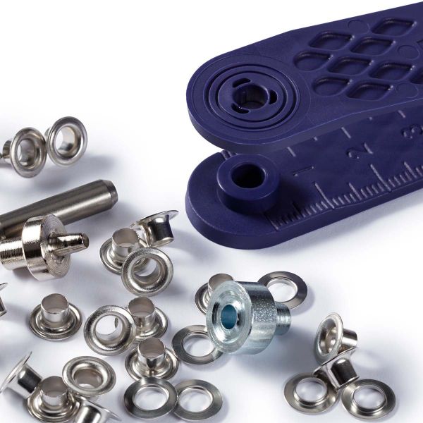 Люверсы металл ⌀_4.0 мм (внутр.), латунь, серебристый, без никеля, Prym, 50 шт