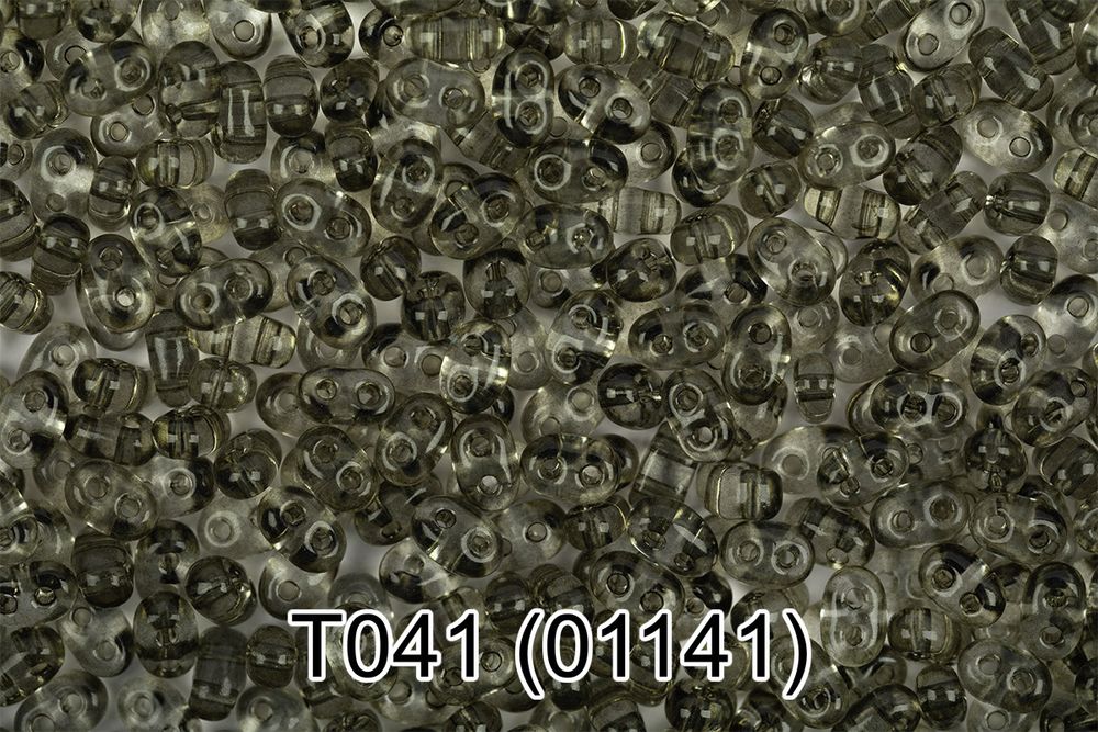 Бисер Gamma Twin 2.5х5 мм, 50 г, T041 серый, 01141, 321-96001