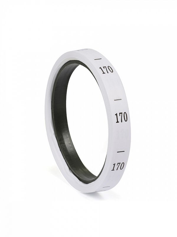 Размерники полиэстер 170 белый 10х25 мм ТВ в рул. 300 шт