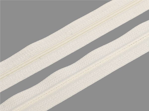 Молния рулонная витая (спираль) Т3 (3 мм) УСИЛЕННАЯ, НА БОБИНЕ, S-121 кремовая, аналог 571 (цв.SBS) / кор. 1200 метров