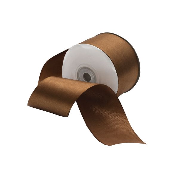 Лента атласная 1-сторонняя 50.0 мм / 22.86±1 метров, 070 золотисто-коричневый, Globus