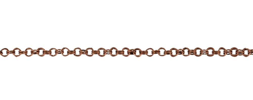 Цепочка декоративная металл 4.1 мм, на бобине 25 м, под медь, Micron MI-12