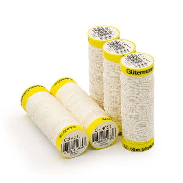 Нитки льняные Gutermann Linen, 50м, 4011 т.синий, 5 катушек