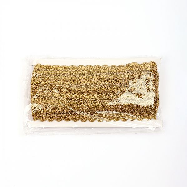 Тесьма отделочная 20 мм / 13.71 метров, TBY 913 цв.золото