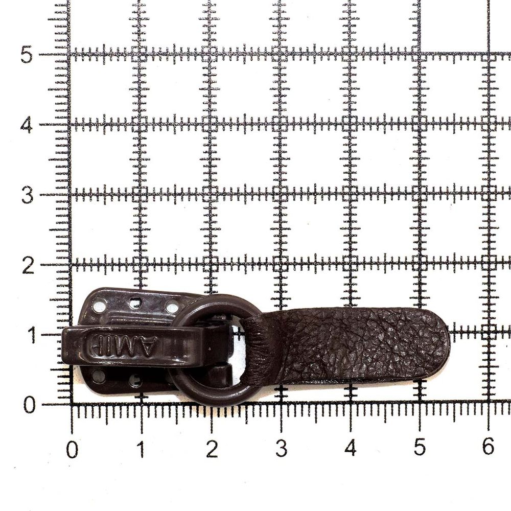 Крючок шубный Amii 50 мм, RAL 8019, 50 шт, т.коричневый