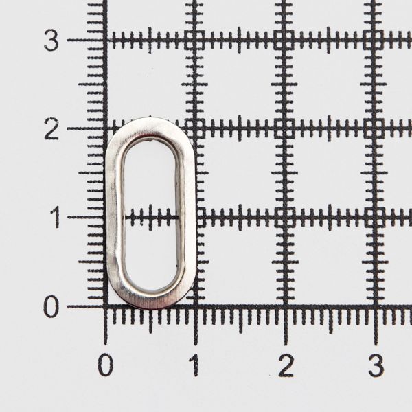 Люверсы металл овальные 15х6 (внутр.), 21х11 (внешн.), металл (≈100 шт) New Star, никель
