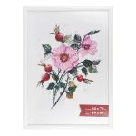 Рамка для картины (фото) пластик с оргстеклом 50х70 см, под белое дерево, Gamma ПРК-22