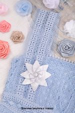 Бантики пришивные 5.2х2.6 см, с бусинкой, 10 шт, белый, Blitz 12