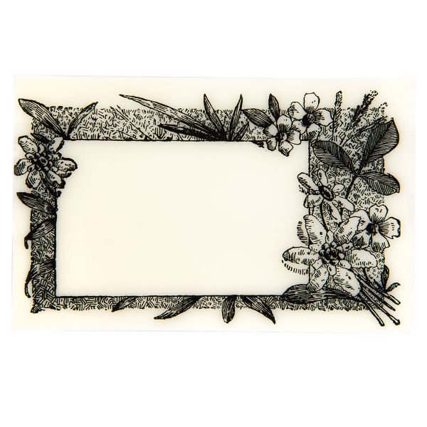 Штамп 5.8х8.4 см, 01 Рамочка с цветами, Mr.Painter TSM-05