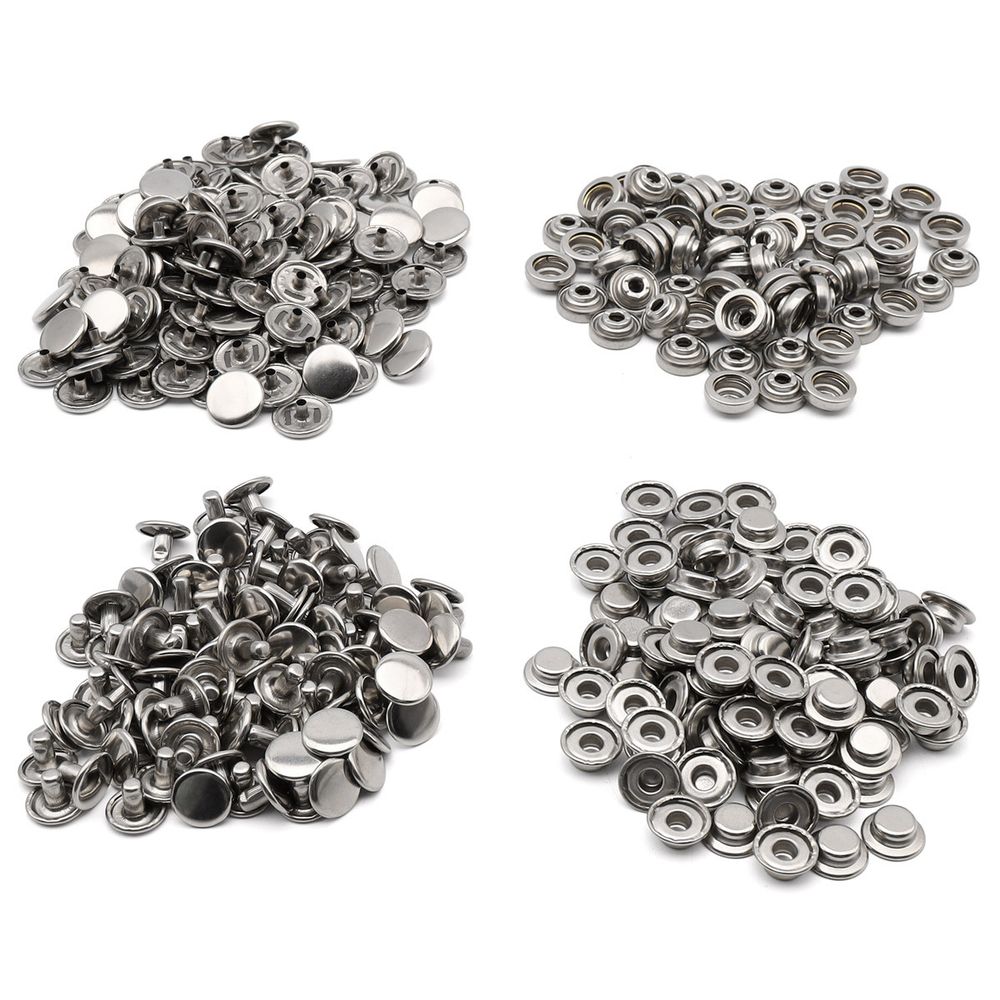 Кнопка Дельта (O-образная) ⌀15/12 мм, ≈720 шт, МЕТАЛЛ, никель, NEW STAR