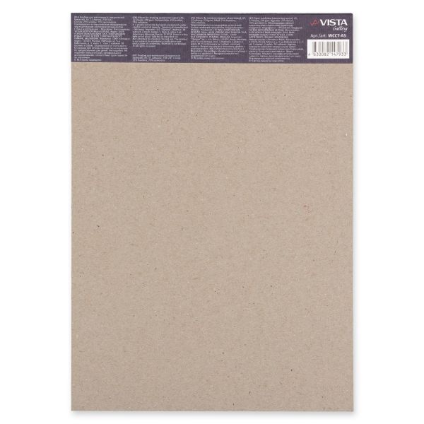 Альбом для акварели 270 г/м², A5 14.8х21 см, склейка с одной стороны 12 л, 25% хлопок, крупнозернистая, Vista-Artista WCCT-A5