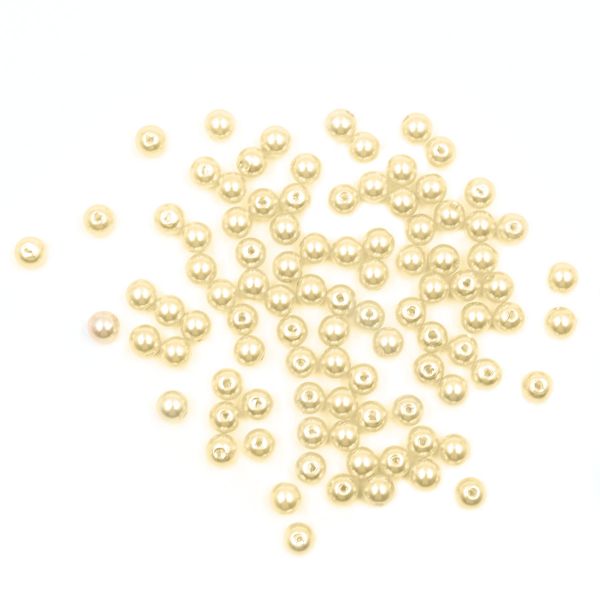 Бусины пластик (жемчуг) ⌀8 мм, 25 г, Astra&Craft, 003 NL телесный
