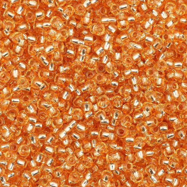 Бисер Preciosa прозрачный с серебр.центром 10/0 (2.3 мм), круг.отв., 50г, (08289)