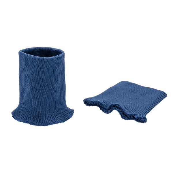 Манжеты трикотажные 8.0х9.5 см, 1 пара, средней плотности 14 кл, 1х1, средней плотности, 8102 синий