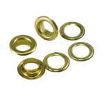 Люверсы металл ⌀_8.0 мм (внутр.), золото, 100 шт, BIG