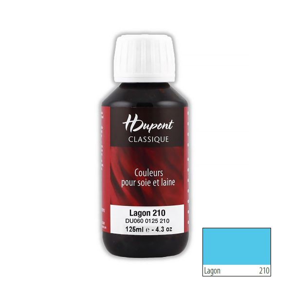 Краска для шелка H Dupont Classic, 125мл, 210 голубая лагуна