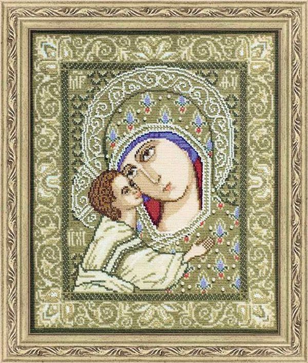 Набор для вышивания нитками Риолис, Богоматерь Игоревская 29х35 см