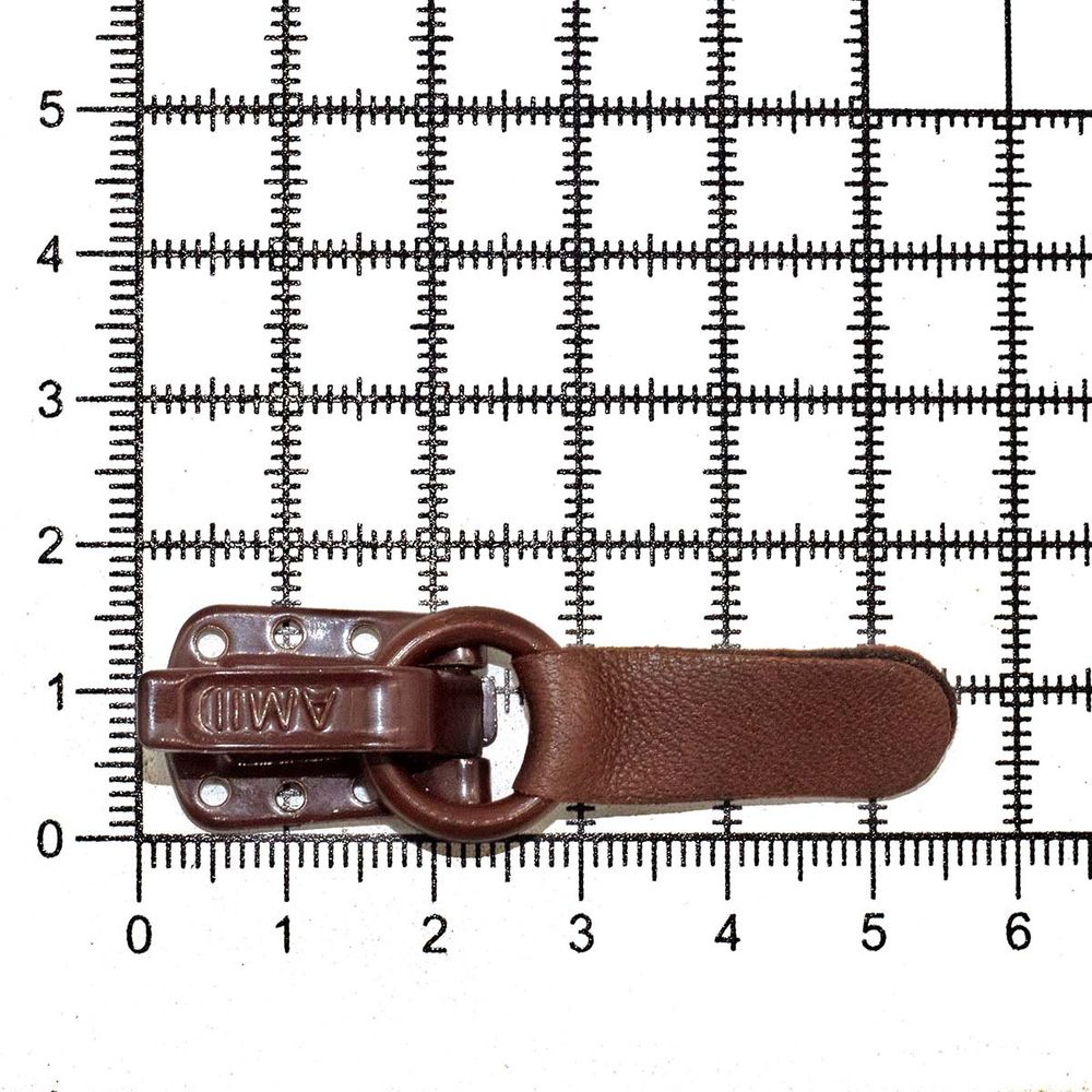 Крючок шубный Amii 50 мм, RAL 8017, 50 шт, св.коричневый