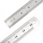 Линейка стальная Maxwell 50 см / 0.7 мм, MAX.8112 ПВХ чехол