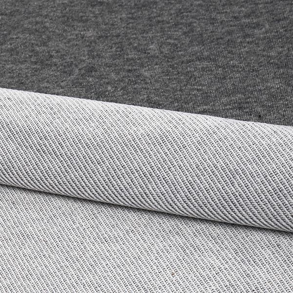 Футер 2-нитка петля поликоттон стрейч 220 г/м², 160 см / 3 метра, ФУТ2Х.TBY.ХЛ-ПЭ.СВ.СЕР.МЕЛ.3, цв.св.серый меланж