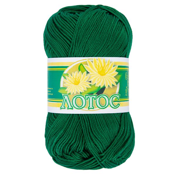 Пряжа ПНК им.Кирова Лотос, 8х100г, 250 м, №4110 яр.зеленый