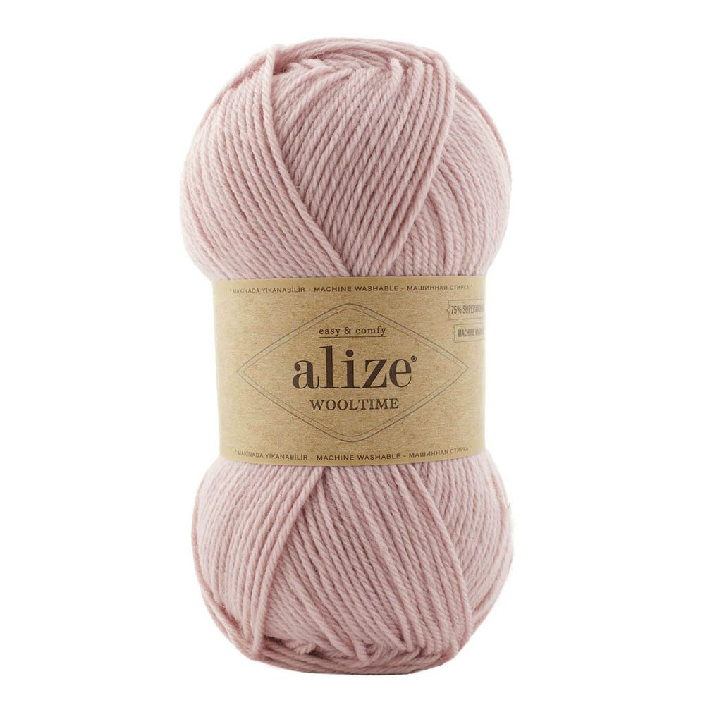 Пряжа Alize (Ализе) Wooltime / уп.5 мот. по 100 г, 200 м, 161 пудра