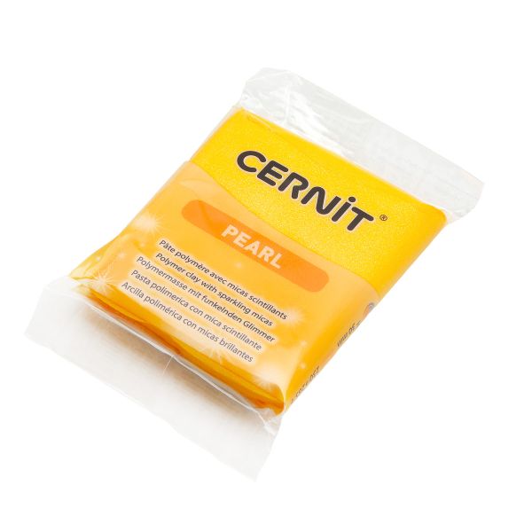 Полимерная глина запекаемая Cernit Pearl 56 гр (700 желтый), CE0860056