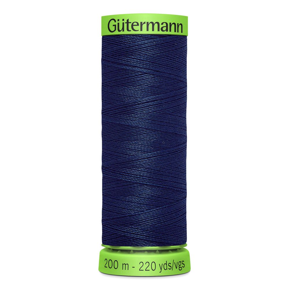 Нитки для тонких тканей Gutermann Extra Fine 150, 200м, 011 грозовой синий, 5 катушек