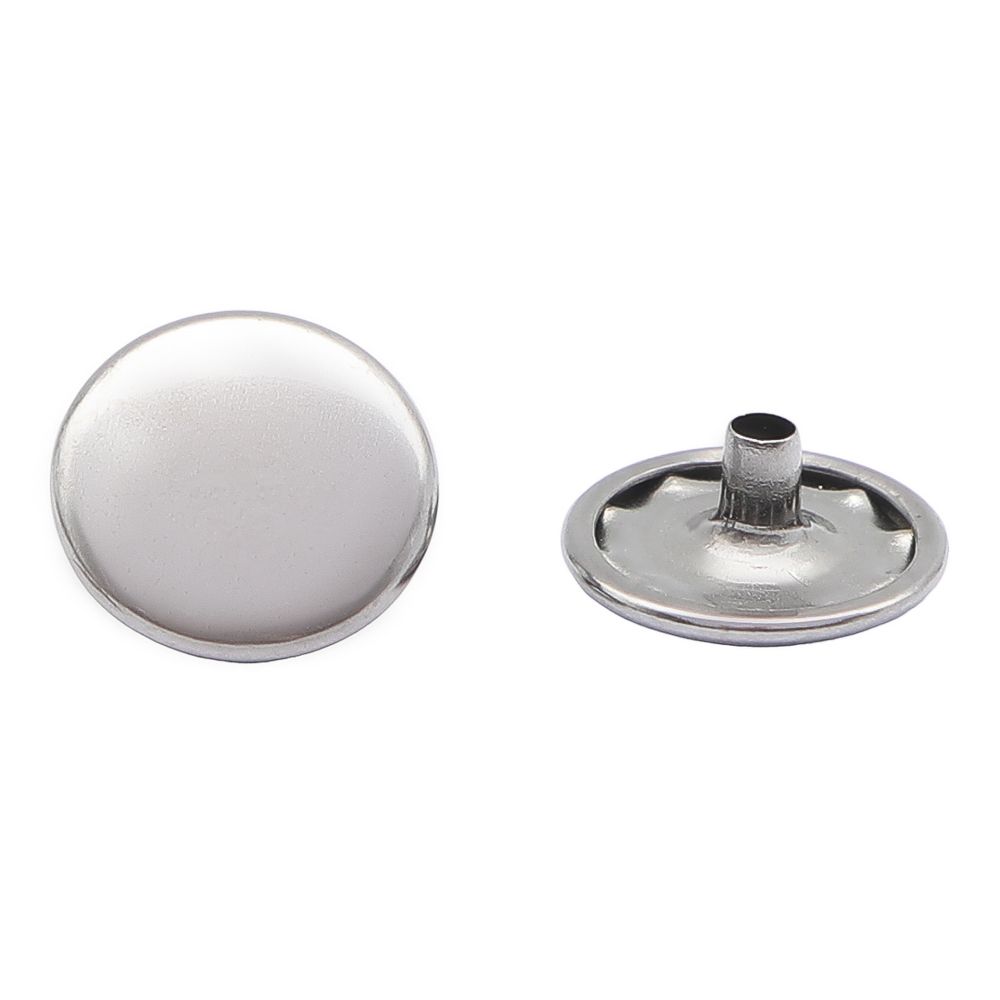 Кнопка Альфа (S-образная) ⌀12.5 мм, ≈1440 шт, №54, СТАЛЬ, чер.никель, NEW STAR