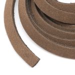 Шнур кожа натуральная ⌀5.0 мм / 1 метр, дизайн 302,100% кожа, т.коричневый