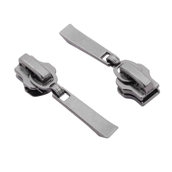 Слайдер (замок) для молнии металл Т5 (5 мм), черн. никель, M-5971, 20 шт