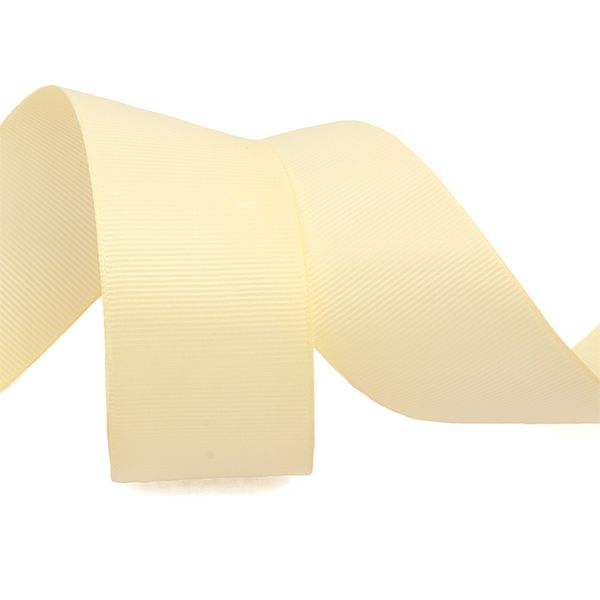 Лента репсовая (в рубчик) 38.0 мм, 815 кремовый, уп. 27,4м