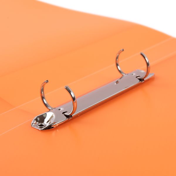 Папка на 2 О-кольцах A4 700 мкм 25 мм, 4 шт, d-20 мм, оранжевый EC211300012, Expert Complete