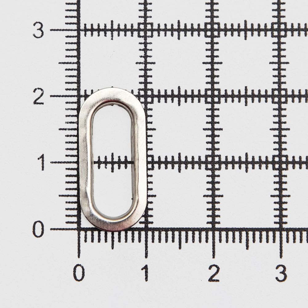 Люверсы металл овальные 15х6 (внутр.), 21х11 (внешн.), металл (≈100 шт) New Star, никель