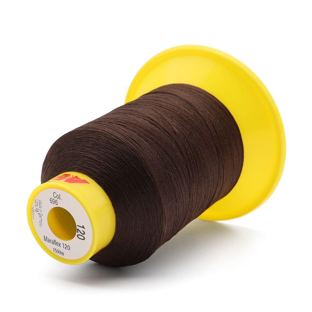 Нитка эластичная Gutermann Maraflex 120, 1500 м, 716936, 696 т.шоколад, 1 катушка
