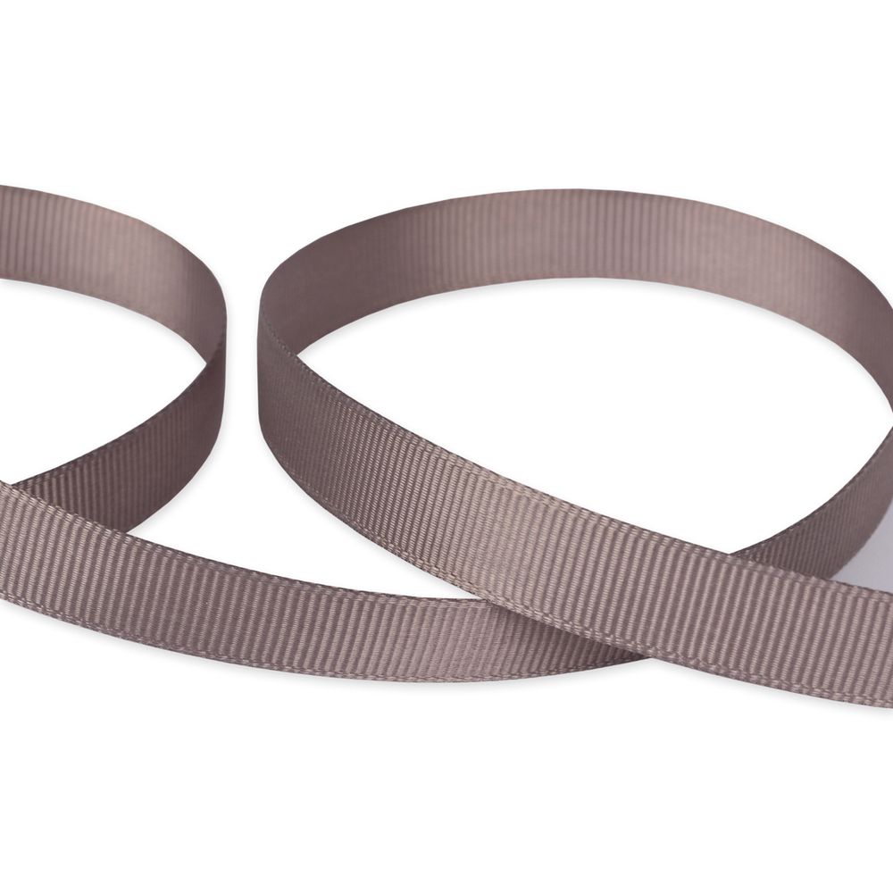 Лента репсовая (в рубчик) 12.0 мм / 45.5 метра, 124 серый, Gamma GR-12