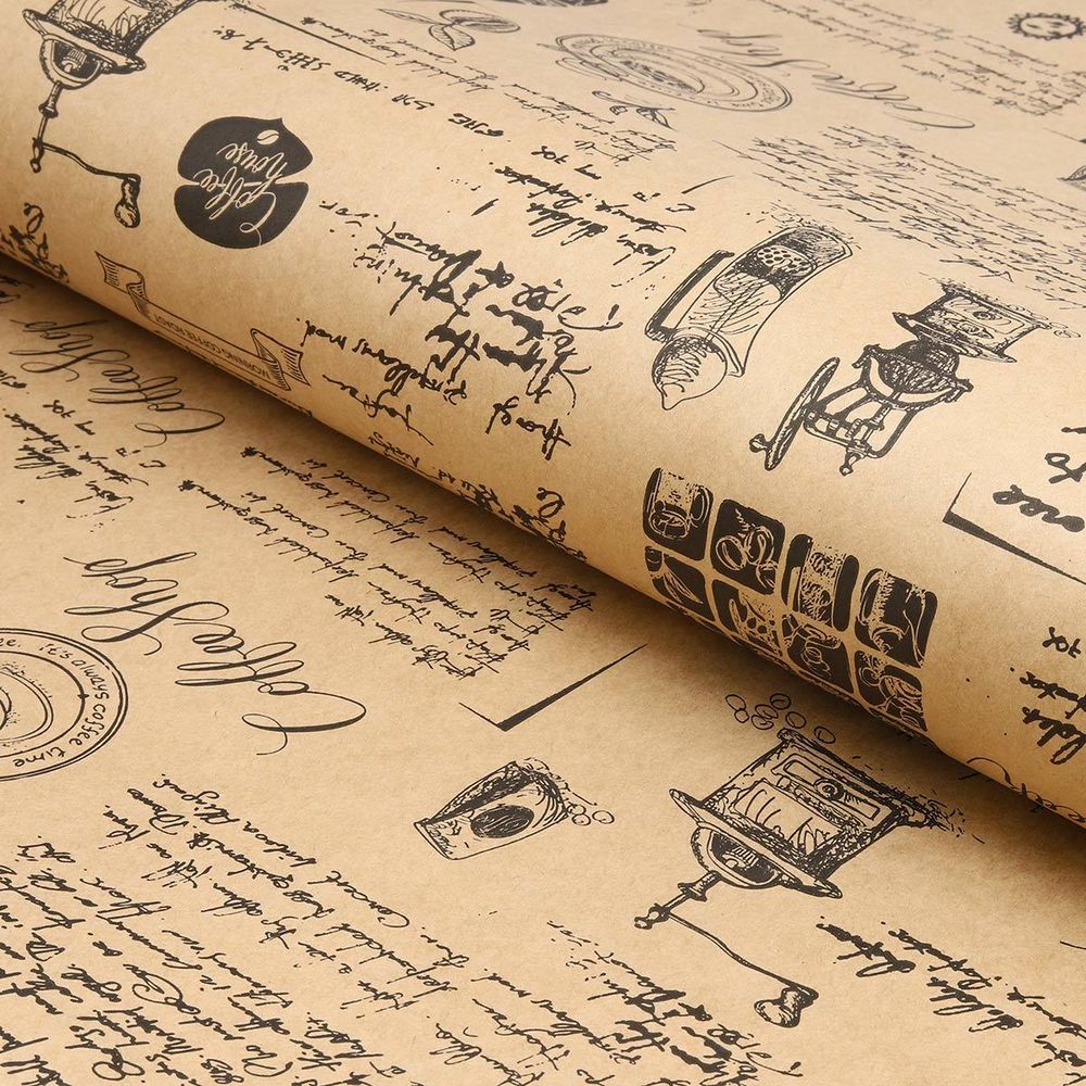 Крафт-бумага 70см, 10 м, 70 гр/м², Кофе черный