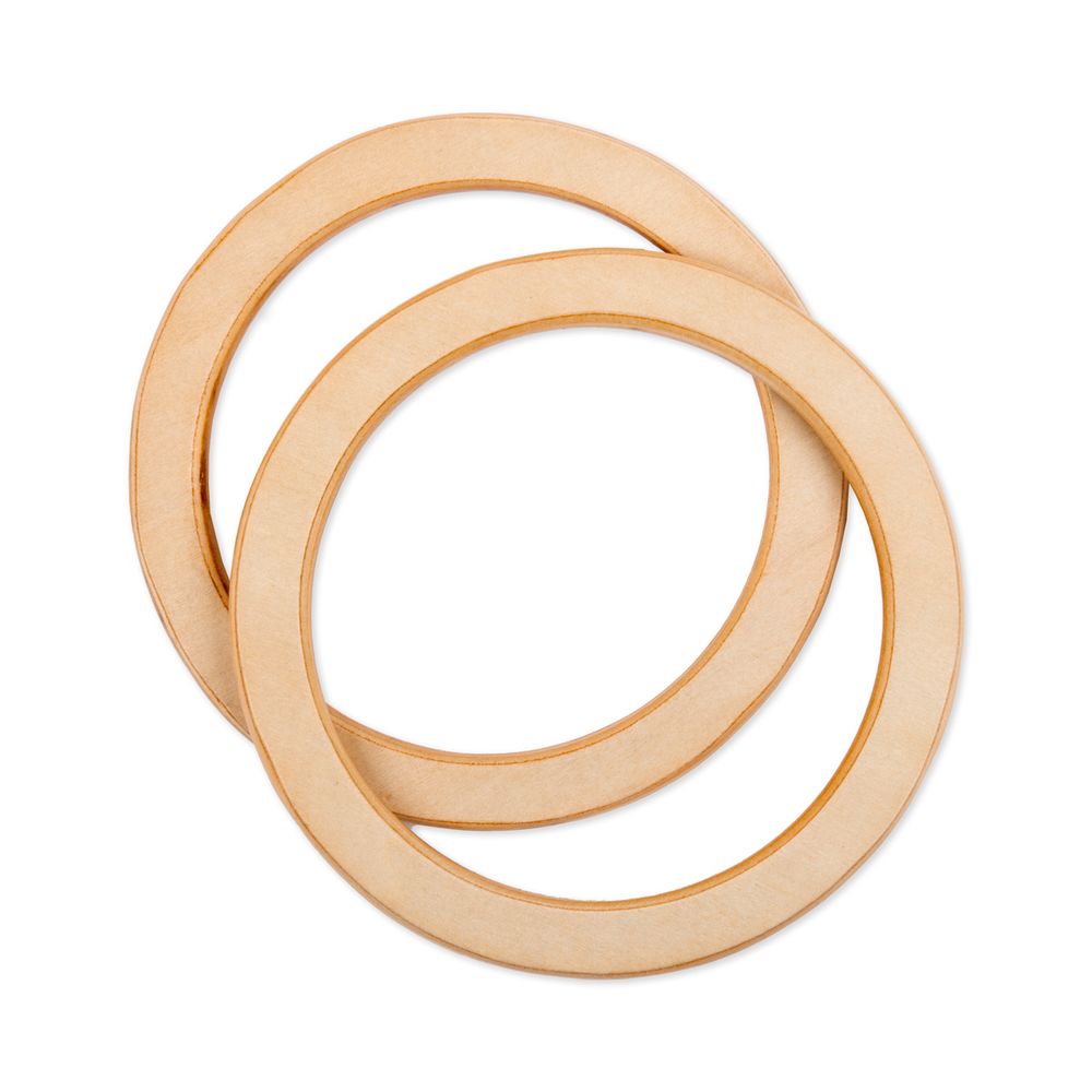 Ручка для сумки 11 см, 2 шт, №01 светлое дерево, Gamma HA-32