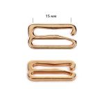 Крючки для купальника металл 15.0 мм, золото, 1000 шт