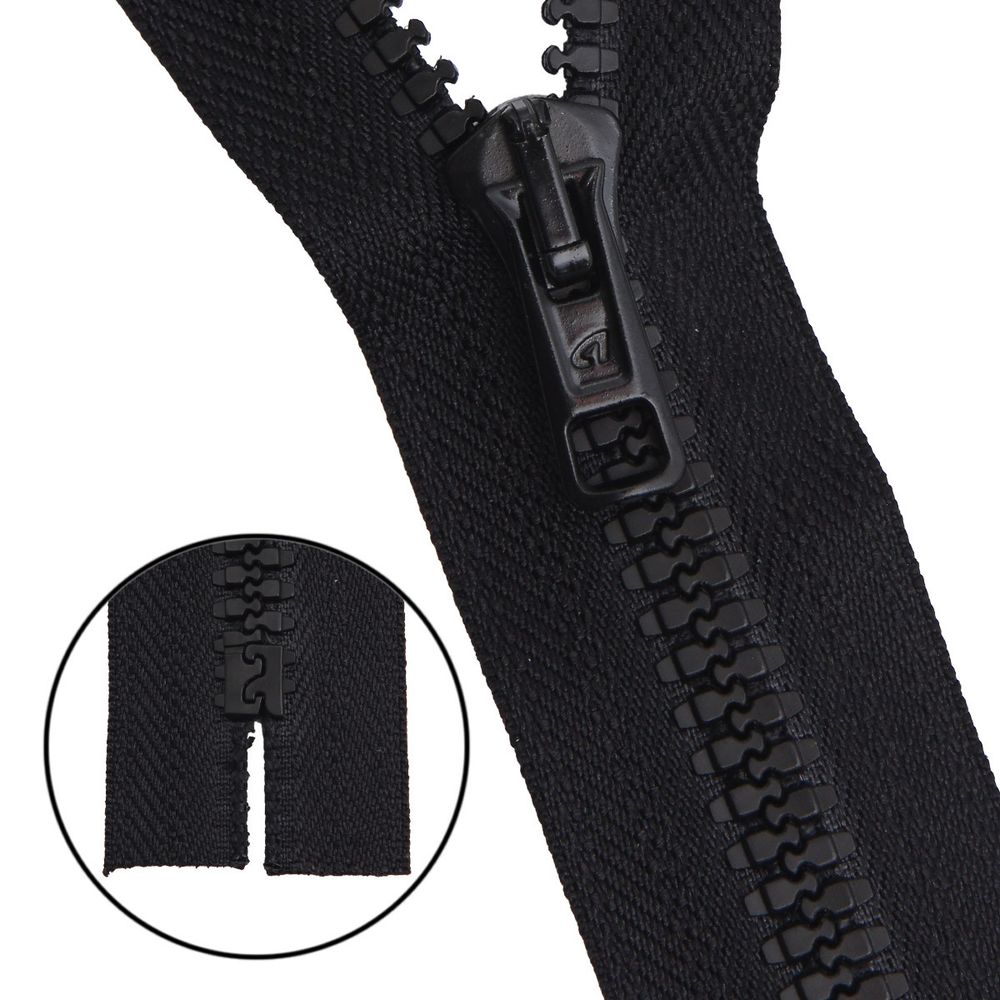 Молния трактор Arta Т6 (6 мм) 1 зам., н/раз., 18 см, ОПТ. УП. 25 ШТ., 077 черный