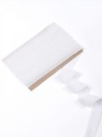 Лента бархатная (тесьма) 15.0 мм / 5 метров, LB2502 нейлон, цв.белый