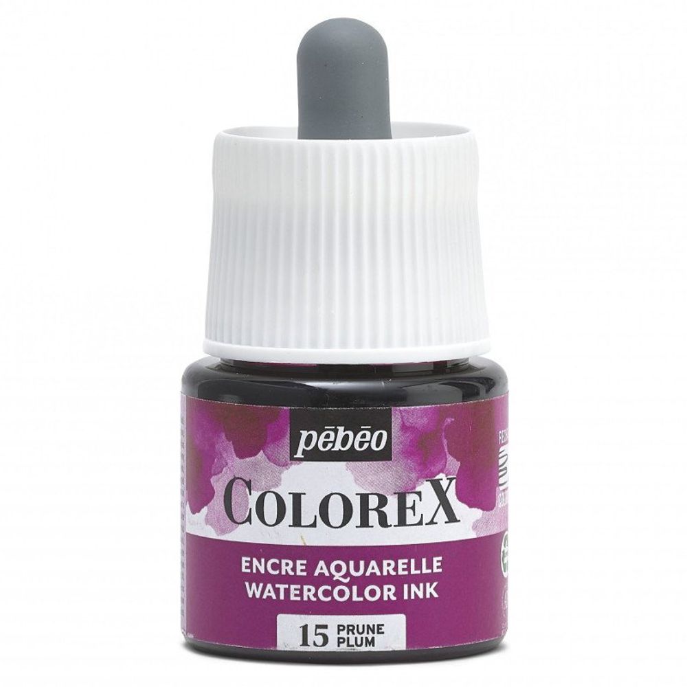 Краска акварель акварельные чернила Colorex 45 мл, сливовый, Pebeo 417015