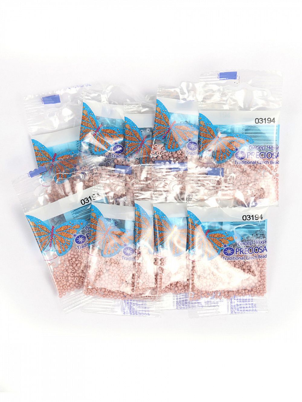 Бисер Preciosa 10/0 (2.3 мм), 50 г (10х5 г), цв. 03194