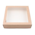 Коробка универсальная с окном 20х20х4.5 см, 5 шт, S-Chief BFC-037