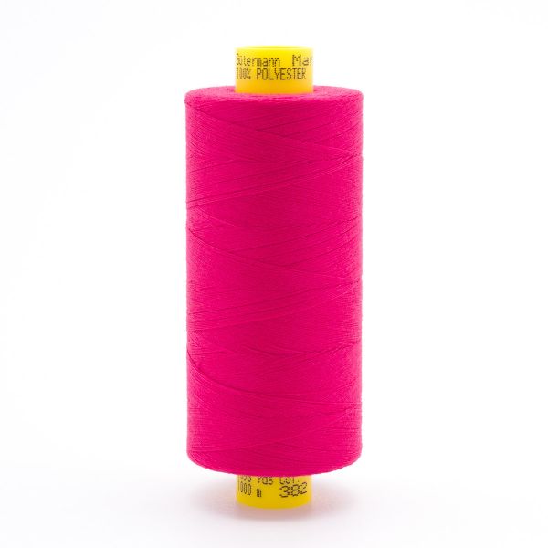 Нитка особо тонкая Gutermann Mara №150 (150/2), 1000 м, 713953, цв. 382 мальва, 1 катушка