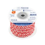 Тесьма отделочная зигзаг 5 мм, 30 м, 073 красный/ белый, Gamma JZ-5