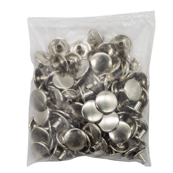 Часть кнопки Дельта (O-образная) ⌀15 мм (A-часть), 9/15 никель мет. кольц, 100 шт