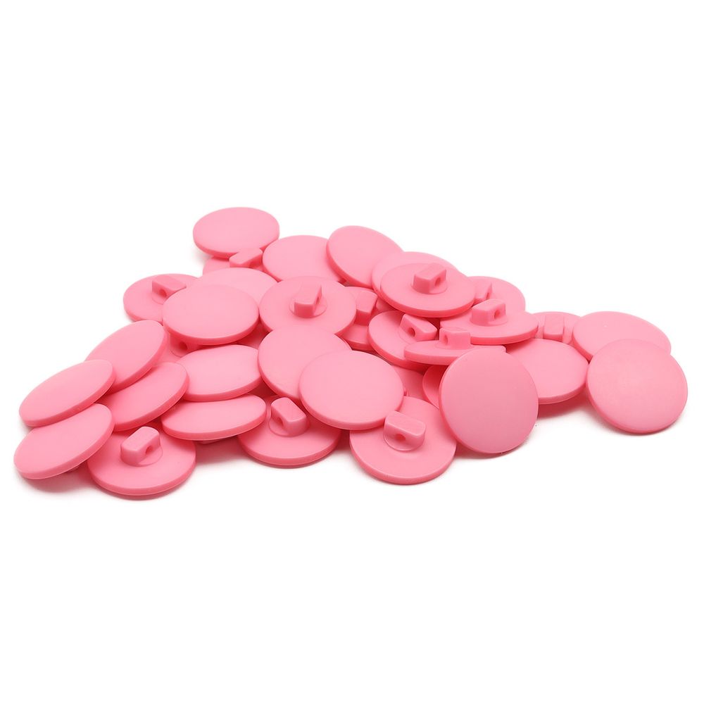 Пуговицы на ножке 32L (20мм), пластик (Pink (розовый)), NE68, 36 шт